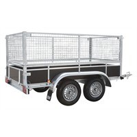 Bak aanhangwagen met loofrekken 2,50m x 1,25m